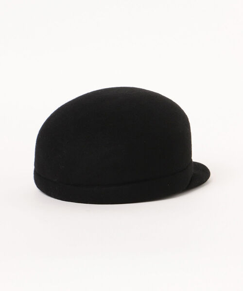 BEAMS HEART(ビームスハート)の「BEAMS HEART / フェルト キャスケット(キャスケット・レディース・ブラック/ダークブラウン・ONE SIZE)」の7枚目の写真