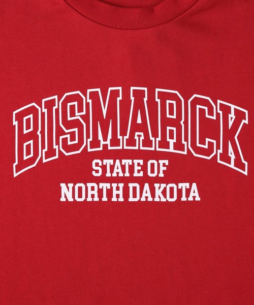 HONEYSUCKLE ROSE（ハニーサックルローズ）の「【HONEYSUCKLE ROSE】カレッジロゴクルースウェット（スウェット・レディース・ブラウン/レッド/ダークグレー/キナリ・M/L）」の8枚目の写真