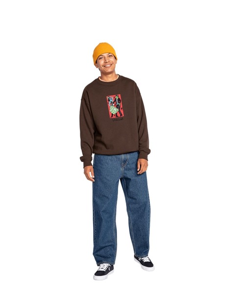 VOLCOM(ボルコム)の「【VOLCOM】FA BOB MOLLEMA CREW(スウェット・メンズ・ダークブラウン・X-LARGE/MEDIUM/SMALL/LARGE)」の6枚目の写真