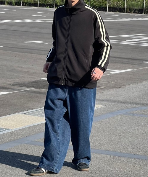 kutir（クティール）の「サイドライントラックジャケット（ブルゾン・メンズ・ブラック/ネイビー/ダークグリーン・LARGE/MEDIUM）」の5枚目の写真