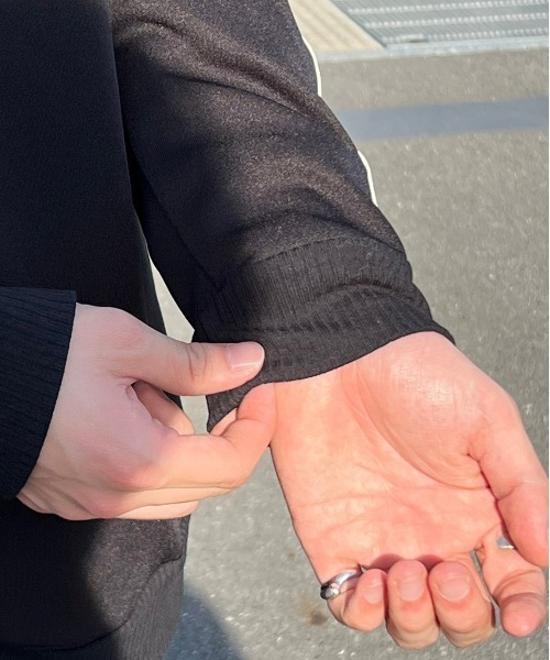 kutir（クティール）の「サイドライントラックジャケット（ブルゾン・メンズ・ブラック/ネイビー/ダークグリーン・LARGE/MEDIUM）」の13枚目の写真