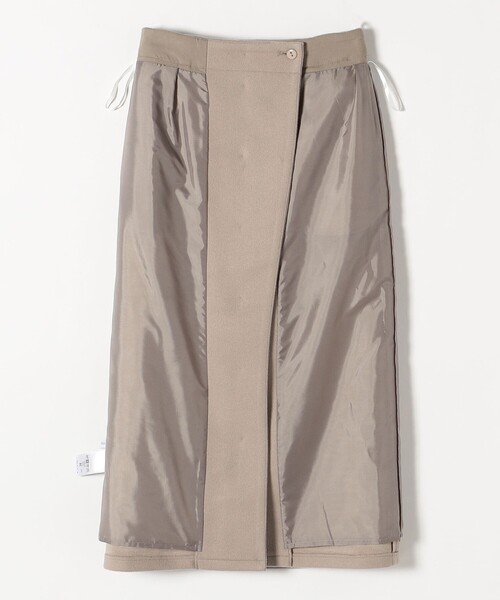 SHIPS any（シップス エニィ）の「SHIPS any: ジャージメルトン フロントボタン ストレート スカート◇（スカート・レディース・ブラック/ベージュ/イエロー・38/36）」の12枚目の写真