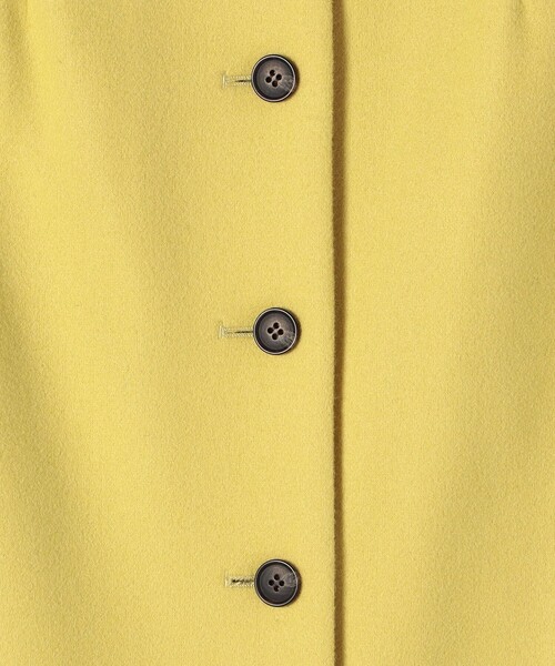 SHIPS any（シップス エニィ）の「SHIPS any: ジャージメルトン フロントボタン ストレート スカート◇（スカート・レディース・ブラック/ベージュ/イエロー・38/36）」の9枚目の写真