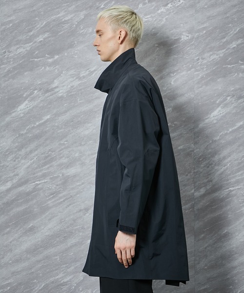 CITY TOKYO（シティトウキョウ）の「TOKYO TEX 3レイヤースタンドコート〈撥水・防風・透湿〉（ステンカラーコート・メンズ・ブラック/ダークグリーン/ベージュ・1/2）」の13枚目の写真