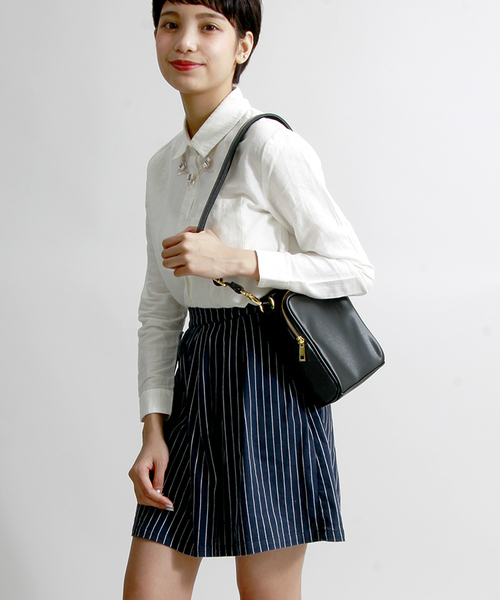 WEGO（ウィゴー）の「WEGO/ストライプフレアスカート（スカート・レディース・ホワイト/ブルー・FREE）」の2枚目の写真