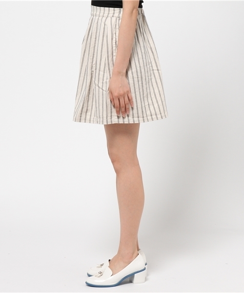 WEGO（ウィゴー）の「WEGO/ストライプフレアスカート（スカート・レディース・ホワイト/ブルー・FREE）」の7枚目の写真