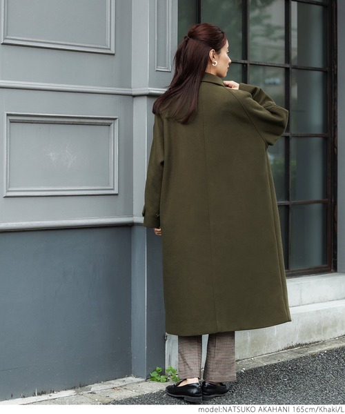 coca(coca)(コカ)の「ステンカラーコート(ダウンジャケット/コート・レディース・カーキ/チャコール・M/L)」の13枚目の写真