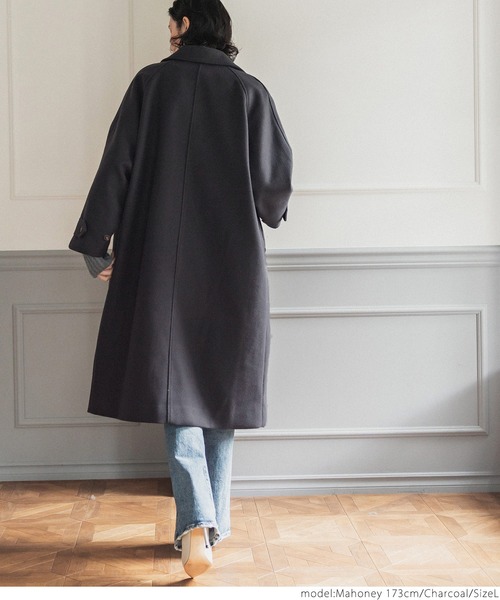 coca(coca)(コカ)の「ステンカラーコート(ダウンジャケット/コート・レディース・カーキ/チャコール・M/L)」の6枚目の写真