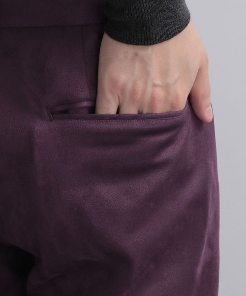 HARE(ハレ)の「【SETUP対応】トロミフェイクスウェードフレアパンツ(その他パンツ・メンズ・グレー/ブラック/パープル・MEDIUM/SMALL)」の16枚目の写真