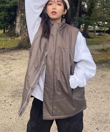 NYLAUS | ハッピーフェイクダウンベスト(ダウンベスト)