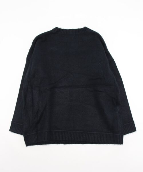 KOBE LETTUCE（コウベレタス）の「ジャガードロゴニットトップス（ニット/セーター・レディース・ベージュ系/グレー系/ネイビー・FREE）」の4枚目の写真