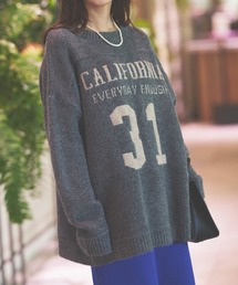 KOBE LETTUCE | ジャガードロゴニットトップス(ニット/セーター)