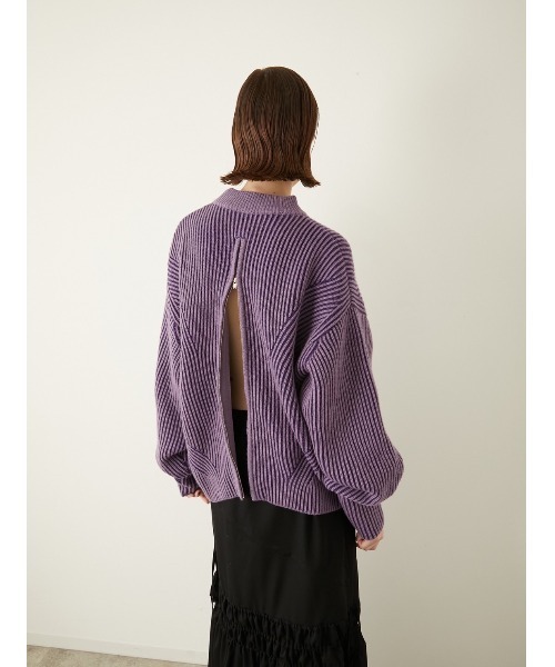LA PEAU DE GEM ラポドゥジェムmesh knit pullover LA PEAU DE GEM（ラポドゥジェム）の「【LA PEAU DE GEM