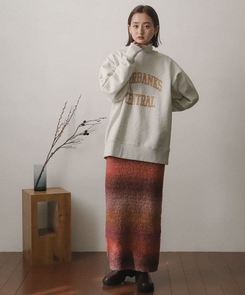 SENSE OF PLACE by URBAN RESEARCH(センスオブプレイスバイアーバンリサーチ)の「ブークレグラデーションニットスカート(スカート・レディース・グリーン系その他/ブルー系その他/ピンク系その他/ブラウン系その他・ONE)」の14枚目の写真