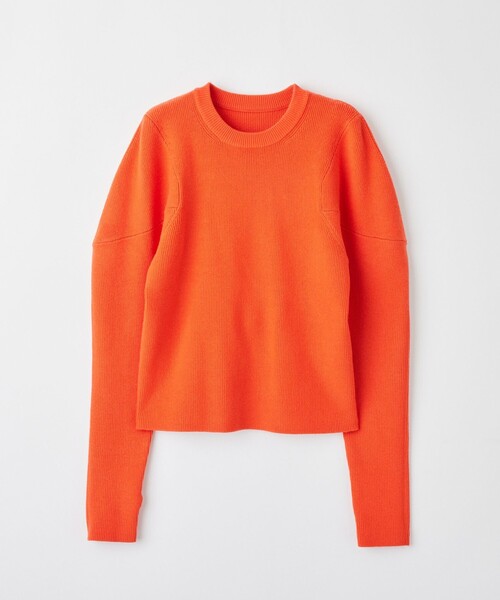 LOVELESS(ラブレス)の「スリーブコンシャスプルオーバー(ニット/セーター・レディース・ブラック/オレンジ系その他3/ブルー系その他4・34/36)」の3枚目の写真