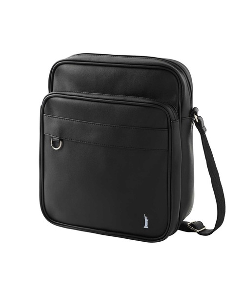 EASTBOY（イーストボーイ）の「ショルダーバッグ 合皮 スクール スクバ 通学 中学生 高校生（ショルダーバッグ・キッズ・チョコ/ブラック・F）」の7枚目の写真