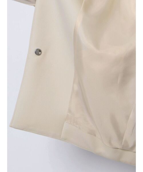ELENDEEK（エレンディーク）の「フォルムショートコート（ノーカラー