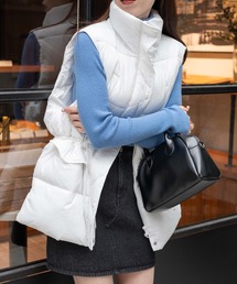 WEGO | WEGO/ウエストドロストパテッドベスト(ダウンベスト)