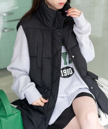 WEGO | WEGO/ウエストドロストパテッドベスト(ダウンベスト)