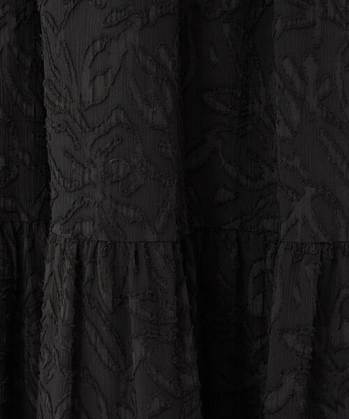 green label relaxing（グリーンレーベルリラクシング）の「カット ジャカード ティアード スカート（スカート・レディース・ホワイト/ブラック/ライム・FREE）」の12枚目の写真