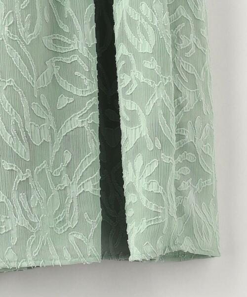 green label relaxing（グリーンレーベルリラクシング）の「カット ジャカード ティアード スカート（スカート・レディース・ホワイト/ブラック/ライム・FREE）」の21枚目の写真