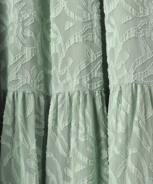 green label relaxing（グリーンレーベルリラクシング）の「カット ジャカード ティアード スカート（スカート・レディース・ホワイト/ブラック/ライム・FREE）」の22枚目の写真