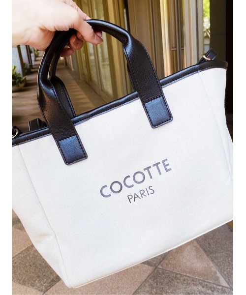 トートバッグ Cocoparis COCO parisロゴキャンバストートバッグ – Cocotte paris