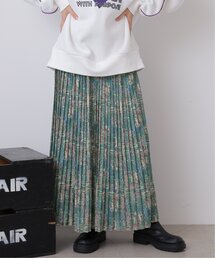 DOUBLE NAME | オリジナルドローイングプリント消しプリーツスカート(スカート)