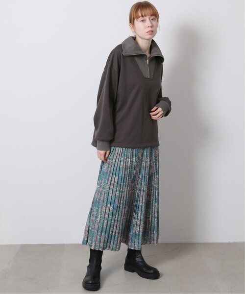 DOUBLE NAME（ダブルネーム）の「オリジナルドローイングプリント消しプリーツスカート（スカート・レディース・キナリ/ネイビー/グリーン・FREE）」の15枚目の写真