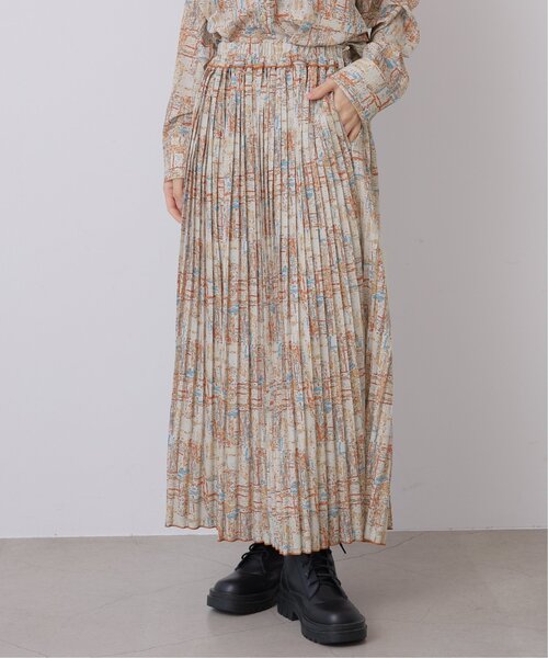 DOUBLE NAME（ダブルネーム）の「オリジナルドローイングプリント消しプリーツスカート（スカート・レディース・キナリ/ネイビー/グリーン・FREE）」の17枚目の写真