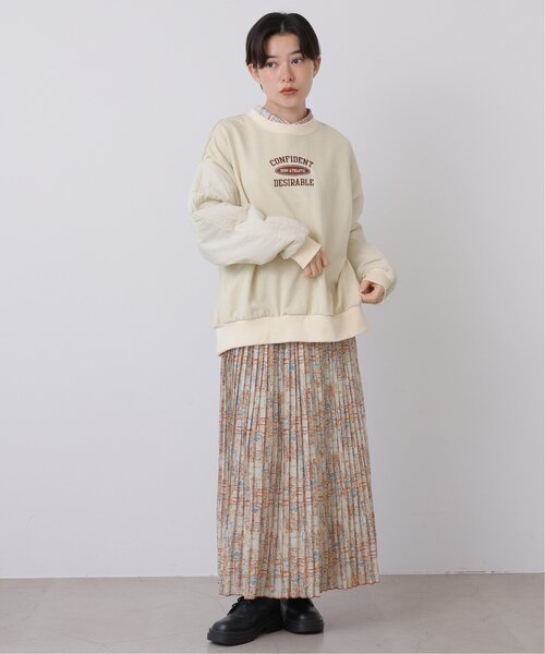 DOUBLE NAME（ダブルネーム）の「オリジナルドローイングプリント消しプリーツスカート（スカート・レディース・キナリ/ネイビー/グリーン・FREE）」の18枚目の写真