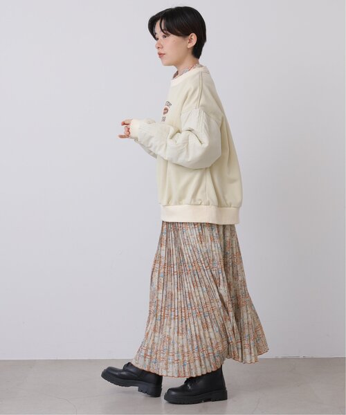 DOUBLE NAME（ダブルネーム）の「オリジナルドローイングプリント消しプリーツスカート（スカート・レディース・キナリ/ネイビー/グリーン・FREE）」の19枚目の写真