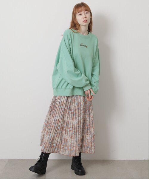 DOUBLE NAME（ダブルネーム）の「オリジナルドローイングプリント消しプリーツスカート（スカート・レディース・キナリ/ネイビー/グリーン・FREE）」の21枚目の写真