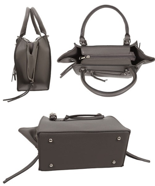 KOBE LETTUCE(コウベレタス)の「ジップデザインスクエアショルダーバッグ(ショルダーバッグ・レディース・ベージュ/ブラック/ブラウン系その他/チャコールグレー・FREE)」の19枚目の写真