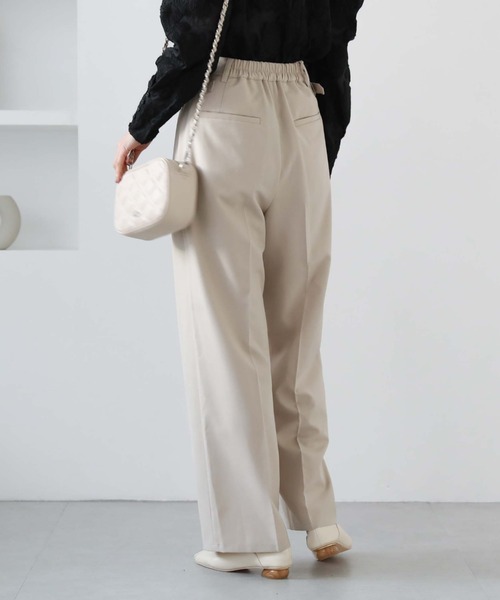 archives（アルシーヴ）の「サイドタブ付きタックパンツ（その他パンツ・レディース・ベージュ/ブラック/キャメル・MEDIUM）」の21枚目の写真