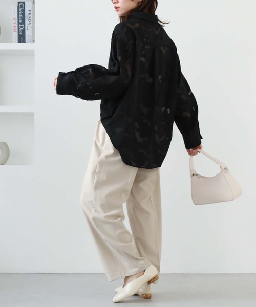 archives（アルシーヴ）の「サイドタブ付きタックパンツ（その他パンツ・レディース・ベージュ/ブラック/キャメル・MEDIUM）」の17枚目の写真