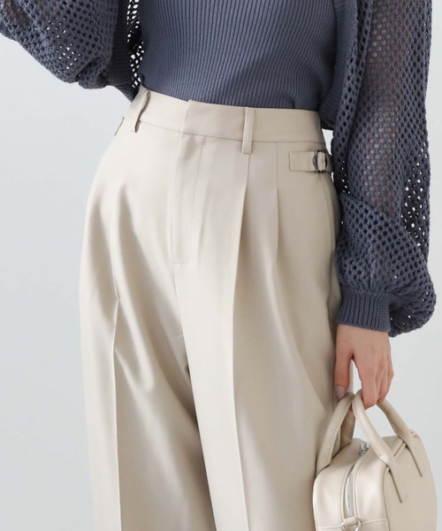 archives（アルシーヴ）の「サイドタブ付きタックパンツ（その他パンツ・レディース・ベージュ/ブラック/キャメル・MEDIUM）」の19枚目の写真