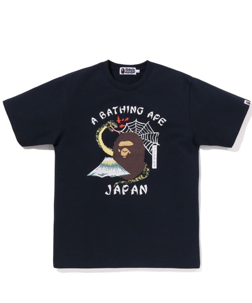 A BATHING APE（アベイシングエイプ）の「BAPE JAPANESE CULTURE TEE M（Tシャツ/カットソー・メンズ・イエロー/ネイビー/ホワイト・LARGE/MEDIUM/SMALL/X-LARGE/XX-LARGE/XXX-LARGE）」の2枚目の写真