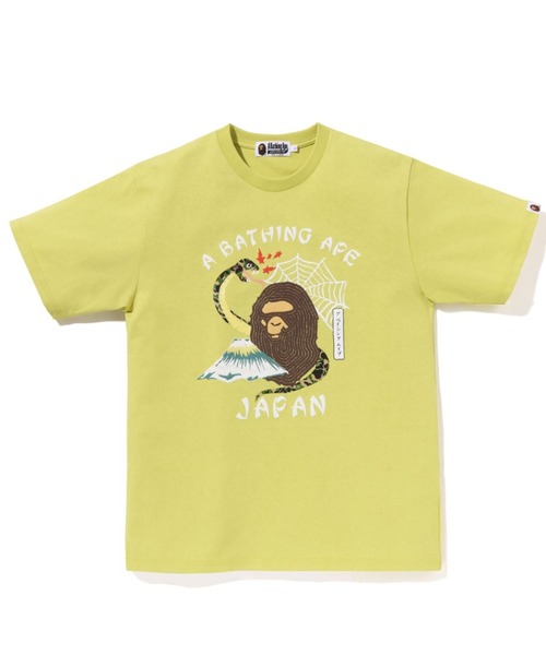A BATHING APE（アベイシングエイプ）の「BAPE JAPANESE CULTURE TEE M（Tシャツ/カットソー・メンズ・イエロー/ネイビー/ホワイト・LARGE/MEDIUM/SMALL/X-LARGE/XX-LARGE/XXX-LARGE）」の3枚目の写真