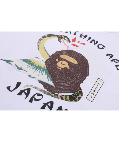 A BATHING APE（アベイシングエイプ）の「BAPE JAPANESE CULTURE TEE M（Tシャツ/カットソー・メンズ・イエロー/ネイビー/ホワイト・LARGE/MEDIUM/SMALL/X-LARGE/XX-LARGE/XXX-LARGE）」の4枚目の写真