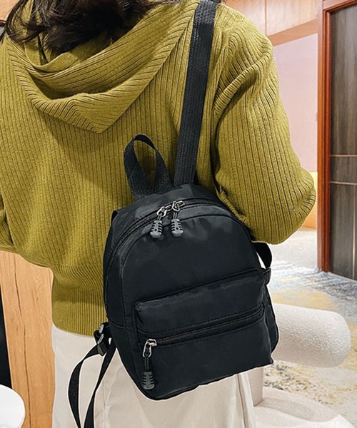 SETUP7(セットアップセブン)の「【SETUP7】コンパクトサイズバックパック KNF ※(バックパック/リュック・レディース・ブラック/ベージュ/パープル/ホワイト・FREE)」の14枚目の写真