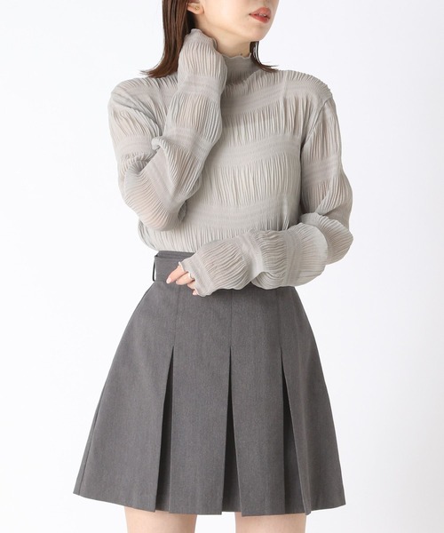 Heather(ヘザー)の「ダンダンシアーカットソー 182349(Tシャツ/カットソー・レディース・アイボリー/グレイッシュブルー/ブラック/ピンク・FREE)」の3枚目の写真