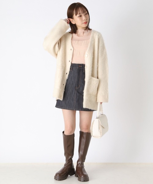 Heather(ヘザー)の「ダンダンシアーカットソー 182349(Tシャツ/カットソー・レディース・アイボリー/グレイッシュブルー/ブラック/ピンク・FREE)」の16枚目の写真