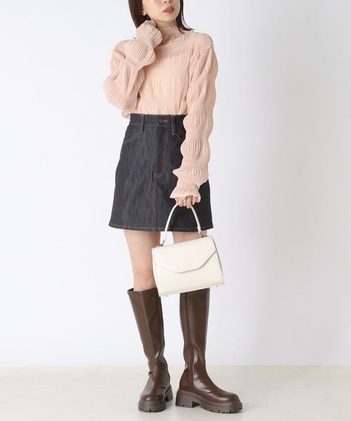 Heather(ヘザー)の「ダンダンシアーカットソー 182349(Tシャツ/カットソー・レディース・アイボリー/グレイッシュブルー/ブラック/ピンク・FREE)」の17枚目の写真