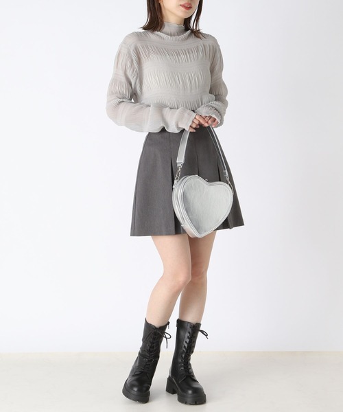 Heather(ヘザー)の「ダンダンシアーカットソー 182349(Tシャツ/カットソー・レディース・アイボリー/グレイッシュブルー/ブラック/ピンク・FREE)」の20枚目の写真