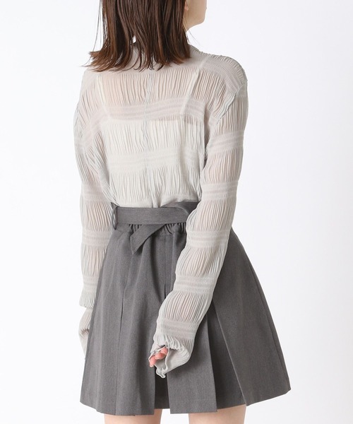 Heather(ヘザー)の「ダンダンシアーカットソー 182349(Tシャツ/カットソー・レディース・アイボリー/グレイッシュブルー/ブラック/ピンク・FREE)」の21枚目の写真