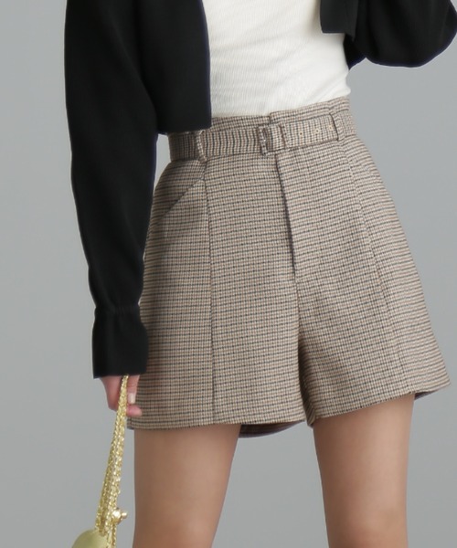 FREE'S MART（フリーズマート）の「【Sシリーズ対応】◆先染めチェックベルト付きショートパンツ（その他パンツ・レディース・ベージュ系その他/ブラウン系その他・X-SMALL/SMALL/MEDIUM）」の20枚目の写真