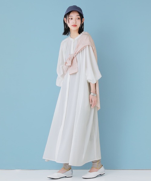 osharewalker（オシャレウォーカー）の「【廃盤】『ストライプ柄カラーシャツ』（シャツ/ブラウス・レディース・ラベンダー/コーラル/ネイビー/グリーン・FREE）」の16枚目の写真