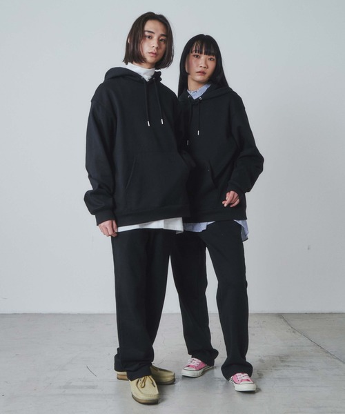 WEGO（ウィゴー）の「WEGO/【セットアップ対応】スーパーヘビーウェイト プルオーバーパーカー（パーカー・メンズ・ブラック/杢グレー・LARGE/MEDIUM）」の11枚目の写真