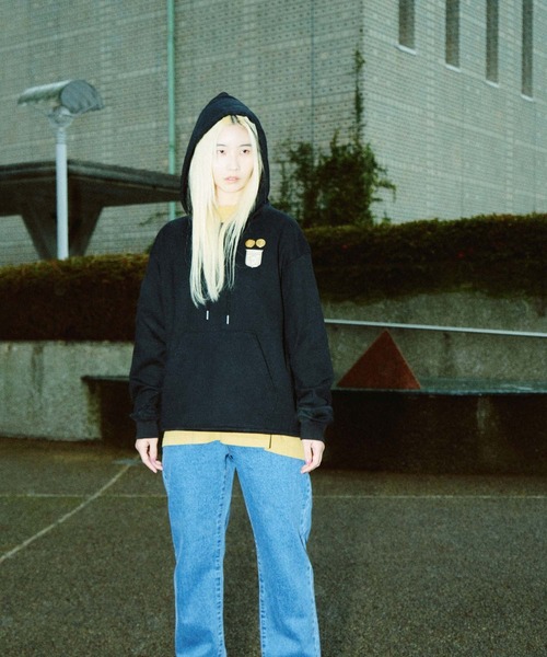 WEGO（ウィゴー）の「WEGO/【セットアップ対応】スーパーヘビーウェイト プルオーバーパーカー（パーカー・メンズ・ブラック/杢グレー・LARGE/MEDIUM）」の15枚目の写真